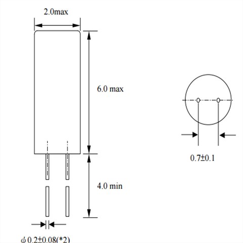 NSK晶振,插件晶振,NXG2-6晶振,时钟钟表圆柱插件晶振