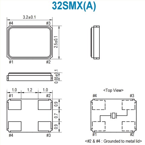 6G移动通信晶振/32M120-10(A)/SMI无源贴片晶振/32SMX(A)石英晶体