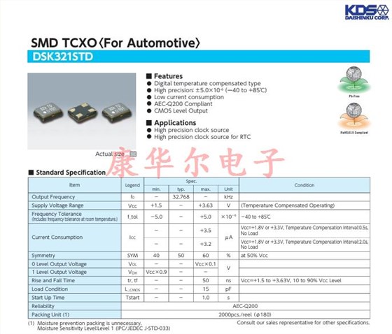 DSK321STD 3225(TCXO)